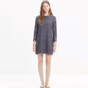Like new gray lace Madewell dress
